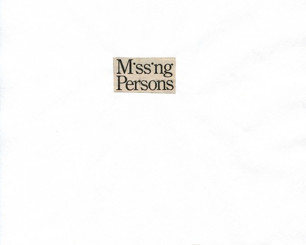Missing Persons (Part 1 of 13), Cutting Out the New York Times, newspaper poems by Lorraine O’Grady.