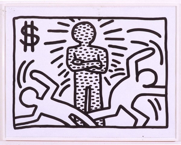 The Black and White Show, artwork of artist Keith Haring.