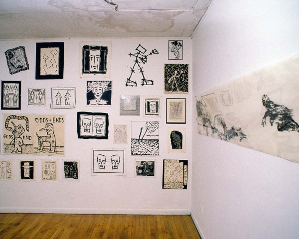 The Black and White Show, Installation View, Artists Marc Eisenberg and Nancy Spero