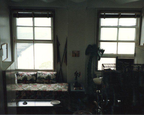 1991, winter afternoon, view of the Hudson River from Lorraine O'Grady's loft, NYC.