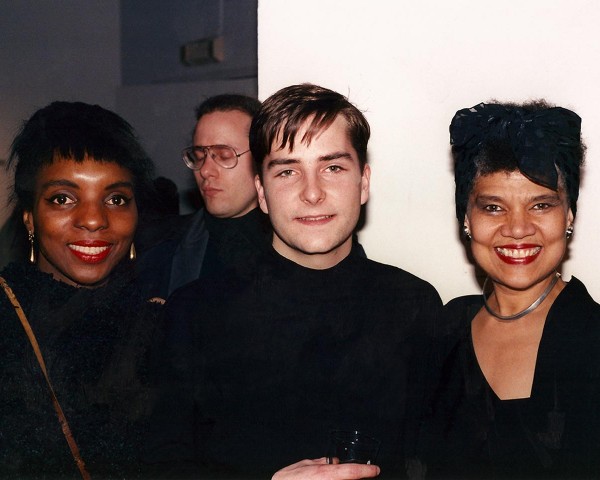 1991, INTAR opening, Lorraine O'Grady with Lilith Dove and Robert Ransick, photo by Bjorg Magnea.